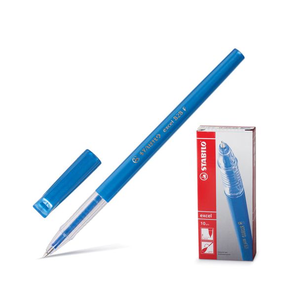 Ручка шариковая STABILO Excel, СИНЯЯ, корпус синий, узел 0,7 мм, линия письма 0,38 мм, 828/41F, (10 шт.)
Ручка шариковая STABILO Excel, СИНЯЯ, корпус синий, узел 0,7 мм, линия письма 0,38 мм, 828/41F, (10 шт.)