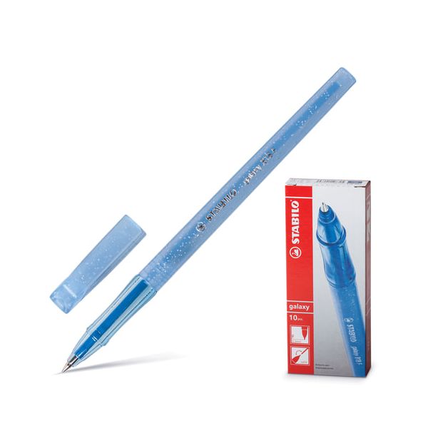 Ручка шариковая STABILO Galaxy, СИНЯЯ, корпус тонированный с блестками, узел 0,7 мм, линия письма 0,38 мм, 818/41, (20 шт.)
Ручка шариковая STABILO Galaxy, СИНЯЯ, корпус тонированный с блестками, узел 0,7 мм, линия письма 0,38 мм, 818/41, (20 шт.)