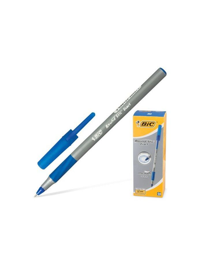 Ручка шариковая с грипом BIC Round Stic Exact, СИНЯЯ, корпус серый, узел 0,8 мм, линия письма 0,3 мм, 918543, (40 шт.)
Ручка шариковая с грипом BIC Round Stic Exact, СИНЯЯ, корпус серый, узел 0,8 мм, линия письма 0,3 мм, 918543, (40 шт.)