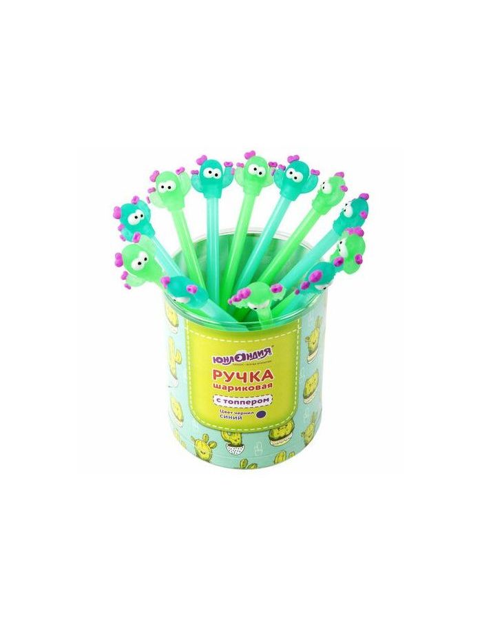 143781, Ручка с топпером шариковая ЮНЛАНДИЯ Цветущий кактус, корпус ассорти, СИНЯЯ, узел 0,7мм, 143781
143781, Ручка с топпером шариковая ЮНЛАНДИЯ Цветущий кактус, корпус ассорти, СИНЯЯ, узел 0,7мм, 143781