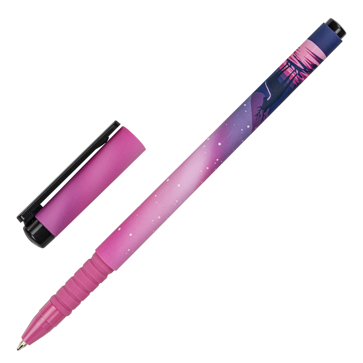 143715, (цена за 36 шт.) Ручка шариковая BRAUBERG SOFT TOUCH GRIP "STARS", СИНЯЯ, мягкое покрытие, узел 0,7 мм, 143715
143715, (цена за 36 шт.) Ручка шариковая BRAUBERG SOFT TOUCH GRIP "STARS", СИНЯЯ, мягкое покрытие, узел 0,7 мм, 143715