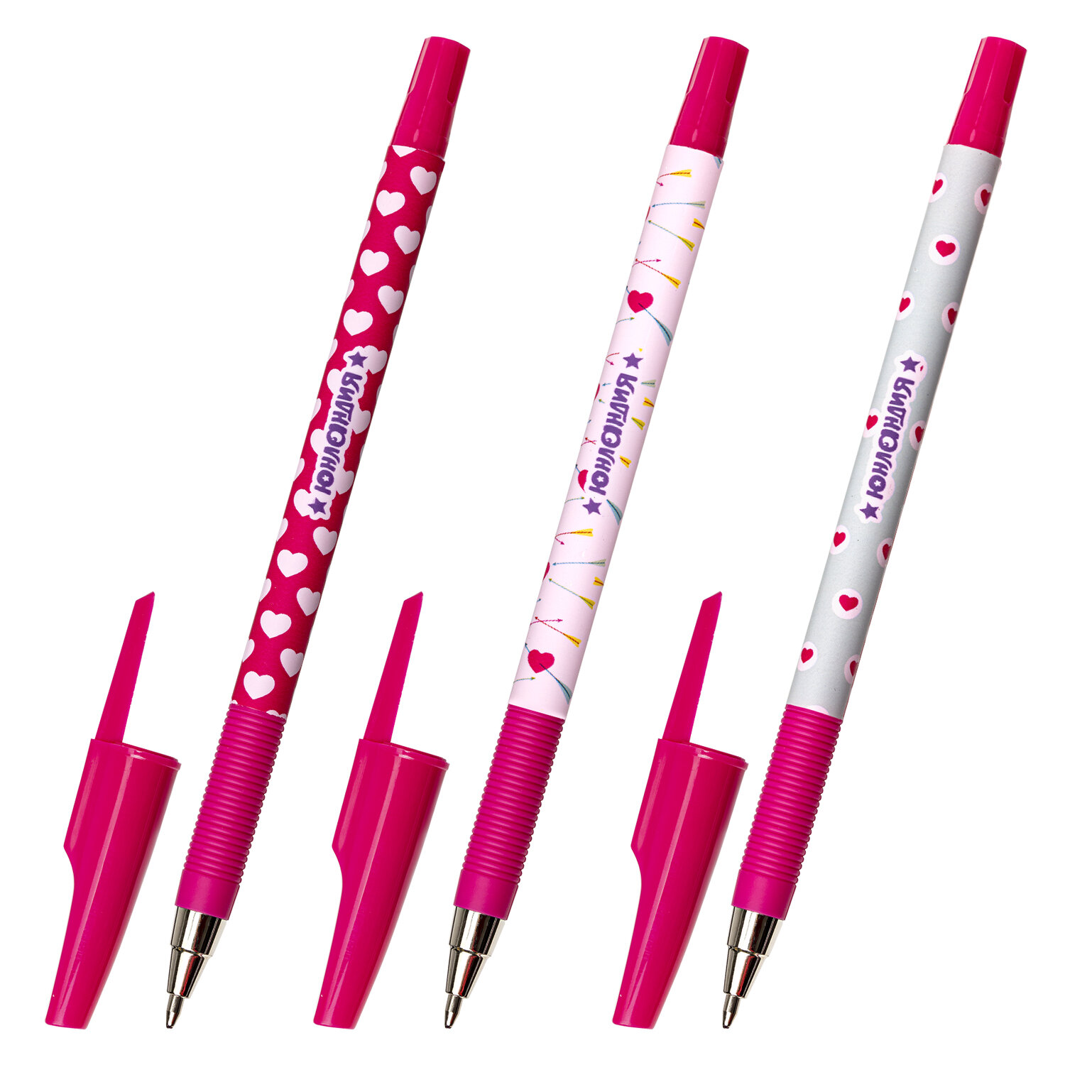 143729, (цена за 36 шт.) Ручка шариковая ЮНЛАНДИЯ "HEARTS", синяя, SOFT TOUCH покрытие, узел 0,7 мм, линия письма 0,35 мм, 143729
143729, (цена за 36 шт.) Ручка шариковая ЮНЛАНДИЯ "HEARTS", синяя, SOFT TOUCH покрытие, узел 0,7 мм, линия письма 0,35 мм, 143729