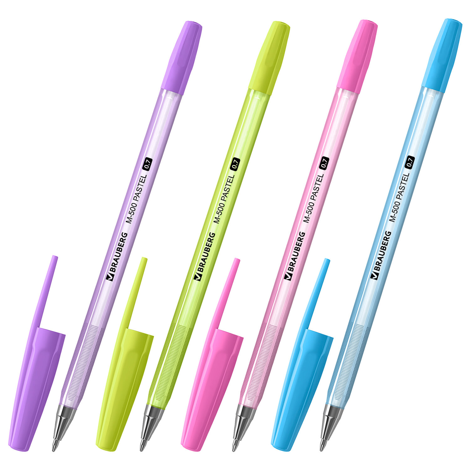 143450, (цена за 50 шт.) Ручка шариковая BRAUBERG "M-500 PASTEL", СИНЯЯ, корпус ассорти, узел 0,7 мм, линия письма 0,35 мм, 143450
143450, (цена за 50 шт.) Ручка шариковая BRAUBERG "M-500 PASTEL", СИНЯЯ, корпус ассорти, узел 0,7 мм, линия письма 0,35 мм, 143450