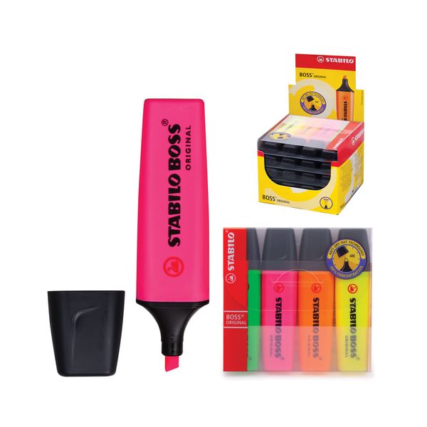 Текстмаркеры STABILO, НАБОР 4 шт., АССОРТИ, Boss, скошенный наконечник, 2-5 мм, 70/4
Текстмаркеры STABILO, НАБОР 4 шт., АССОРТИ, Boss, скошенный наконечник, 2-5 мм, 70/4