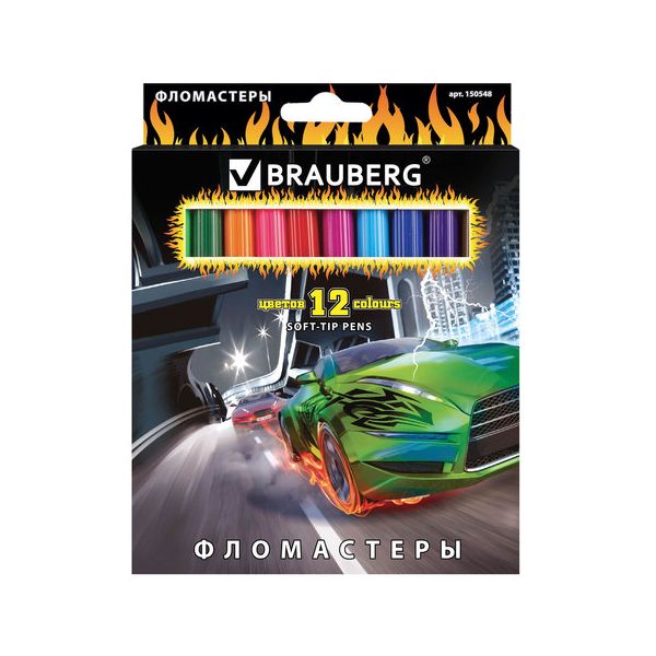 Фломастеры BRAUBERG InstaRacing, 12 цветов, вентилируемый колпачок, карт. упаковка, выборочный лак, увел. срок службы, 150548, (6 шт.)
Фломастеры BRAUBERG InstaRacing, 12 цветов, вентилируемый колпачок, карт. упаковка, выборочный лак, увел. срок службы, 150548, (6 шт.)