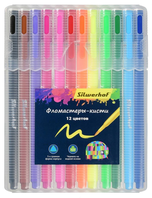 Фломастеры Silwerhof Цветландия 12 цветов 877069-12 (8 шт. в уп-ке)
Фломастеры Silwerhof Цветландия 12 цветов 877069-12 (8 шт. в уп-ке)