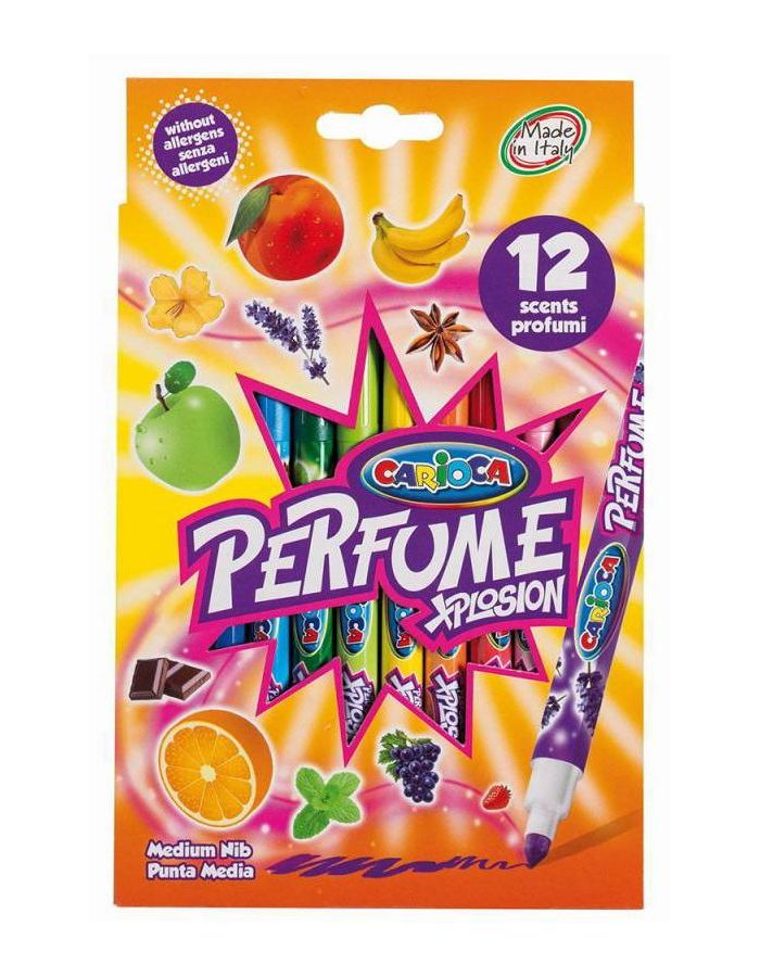 Фломастеры Carioca Perfume Xplosion 12 цветов 42672 (12 шт. в уп-ке)
Фломастеры Carioca Perfume Xplosion 12 цветов 42672 (12 шт. в уп-ке)