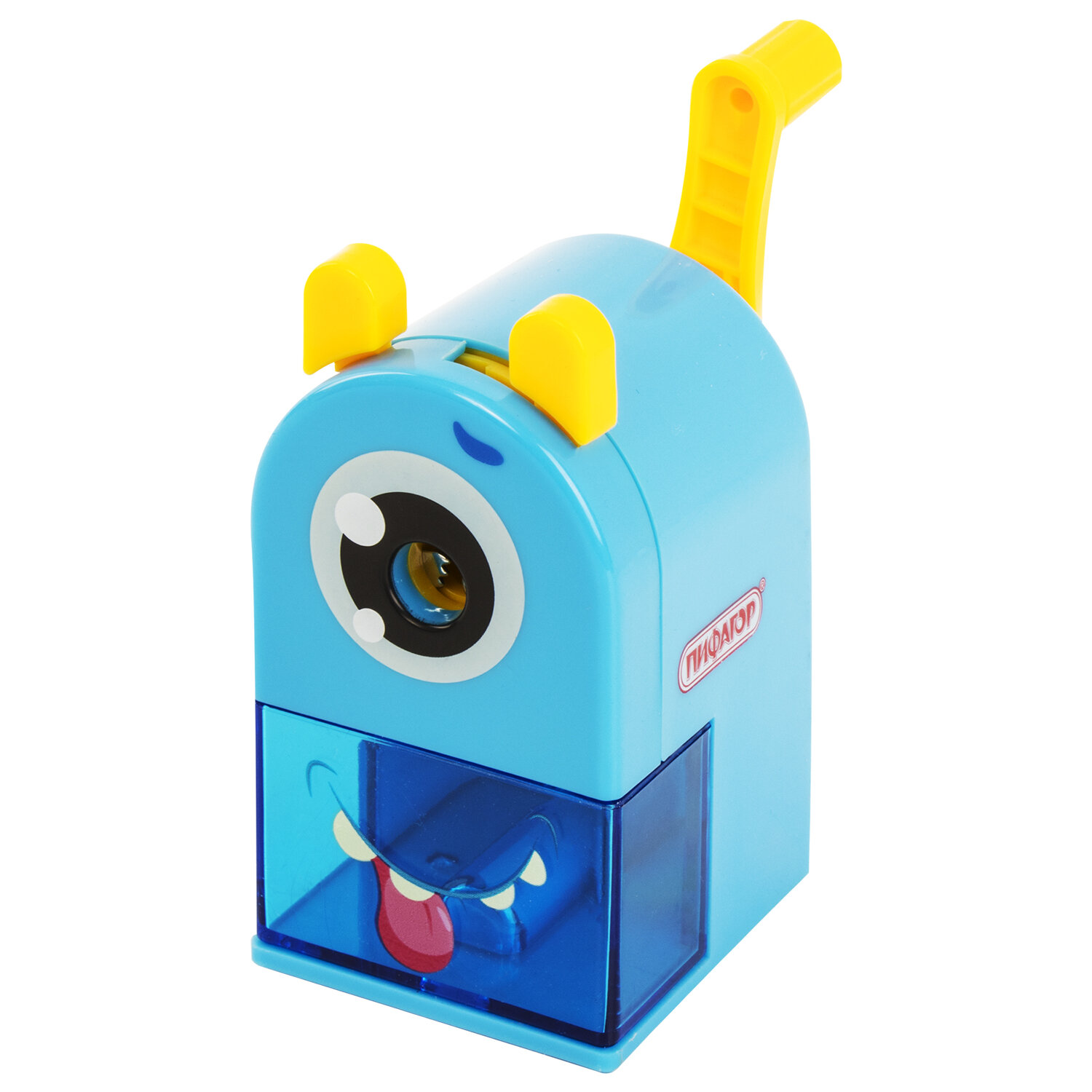 229715, Точилка механическая ПИФАГОР "Монстрик", корпус голубой, для чернографитных и цветных карандашей, 229715
229715, Точилка механическая ПИФАГОР "Монстрик", корпус голубой, для чернографитных и цветных карандашей, 229715