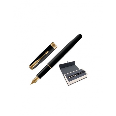 Ручка перьевая PARKER Sonnet Core Matt Black GT, корпус черный матовый лак, позолоченные детали, черная, 1931516
Ручка перьевая PARKER Sonnet Core Matt Black GT, корпус черный матовый лак, позолоченные детали, черная, 1931516