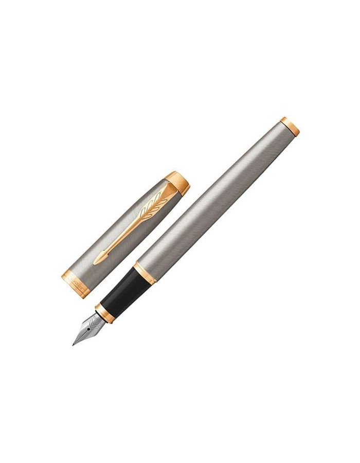 Ручка перьевая PARKER IM Core Brushed Metal GT, корпус серебристый матовый лак, позолоченные детали, синяя, 1931649
Ручка перьевая PARKER IM Core Brushed Metal GT, корпус серебристый матовый лак, позолоченные детали, синяя, 1931649