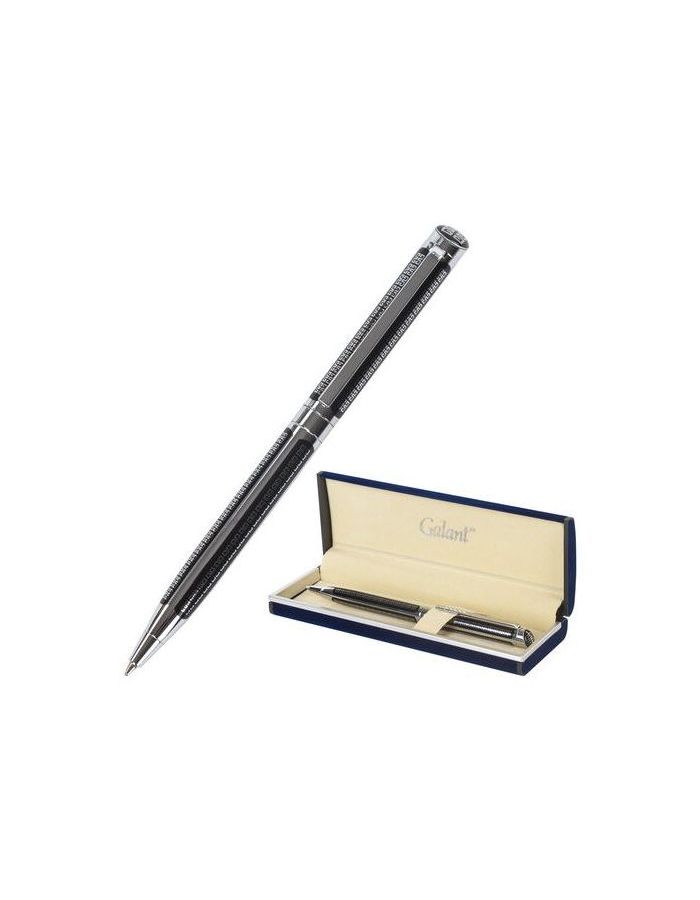 Ручка подарочная шариковая GALANT Olympic Chrome, корпус хром с черным, хромированные детали, пишущий узел 0,7 мм, синяя, 140614
Ручка подарочная шариковая GALANT Olympic Chrome, корпус хром с черным, хромированные детали, пишущий узел 0,7 мм, синяя, 140614