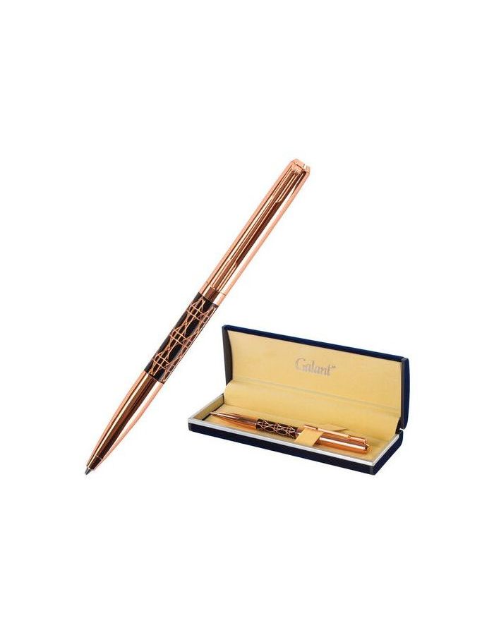 Ручка подарочная шариковая GALANT Interlaken, корпус золотистый с черным, золотистые детали, пишущий узел 0,7 мм, синяя, 141663
Ручка подарочная шариковая GALANT Interlaken, корпус золотистый с черным, золотистые детали, пишущий узел 0,7 мм, синяя, 141663