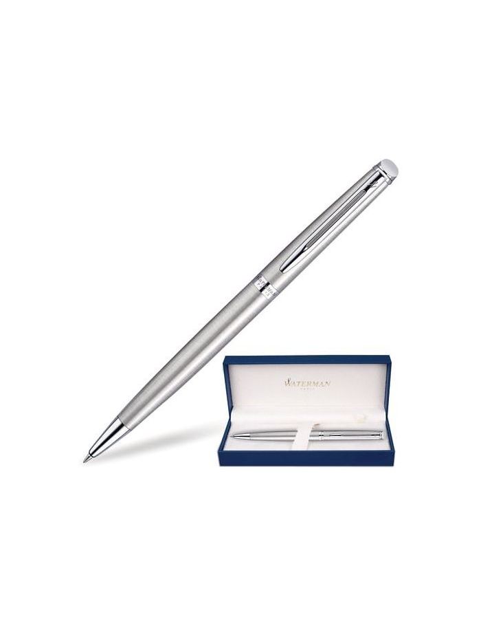 Ручка подарочная шариковая WATERMAN Hemisphere Stainless Steel CT, серебристый корпус, палладиевое покрытие, синяя, S0920470
Ручка подарочная шариковая WATERMAN Hemisphere Stainless Steel CT, серебристый корпус, палладиевое покрытие, синяя, S0920470