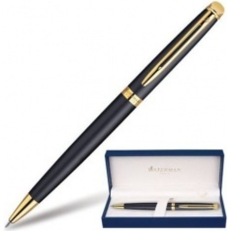 Ручка подарочная шариковая WATERMAN Hemisphere Matt Black GT, черный матовый лак, позолоченные детали, синяя, S0920770
Ручка подарочная шариковая WATERMAN Hemisphere Matt Black GT, черный матовый лак, позолоченные детали, синяя, S0920770