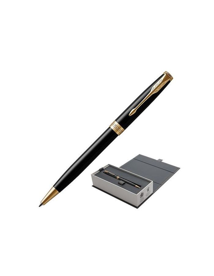 Ручка шариковая PARKER Sonnet Core Lacquer Black GT, корпус черный глянцевый лак, позолоченные детали, черная, 1931497
Ручка шариковая PARKER Sonnet Core Lacquer Black GT, корпус черный глянцевый лак, позолоченные детали, черная, 1931497