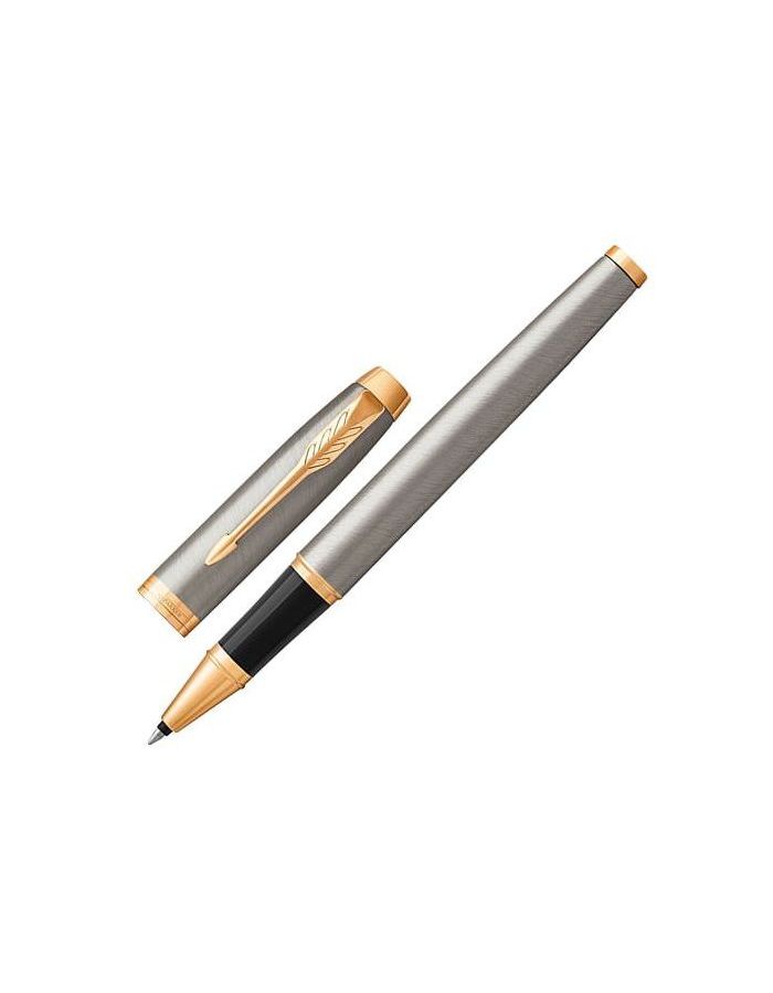 Ручка-роллер PARKER IM Core Brushed Metal GT, корпус серебристый матовый лак, позолоченные детали, черная, 1931663
Ручка-роллер PARKER IM Core Brushed Metal GT, корпус серебристый матовый лак, позолоченные детали, черная, 1931663