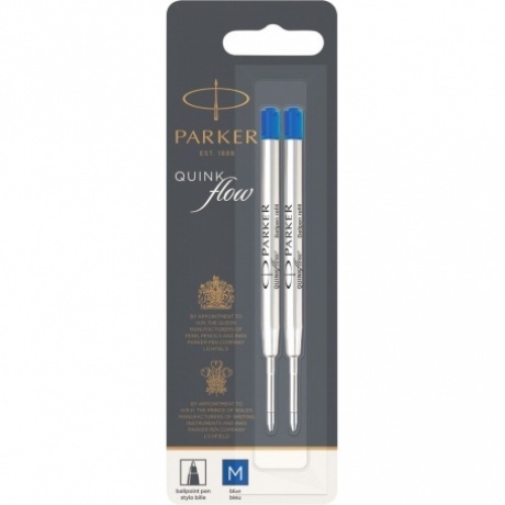 Parker Стержени для шариковой ручки Quink Flow (2шт), M, синий (в блистере)
Parker Стержени для шариковой ручки Quink Flow (2шт), M, синий (в блистере)