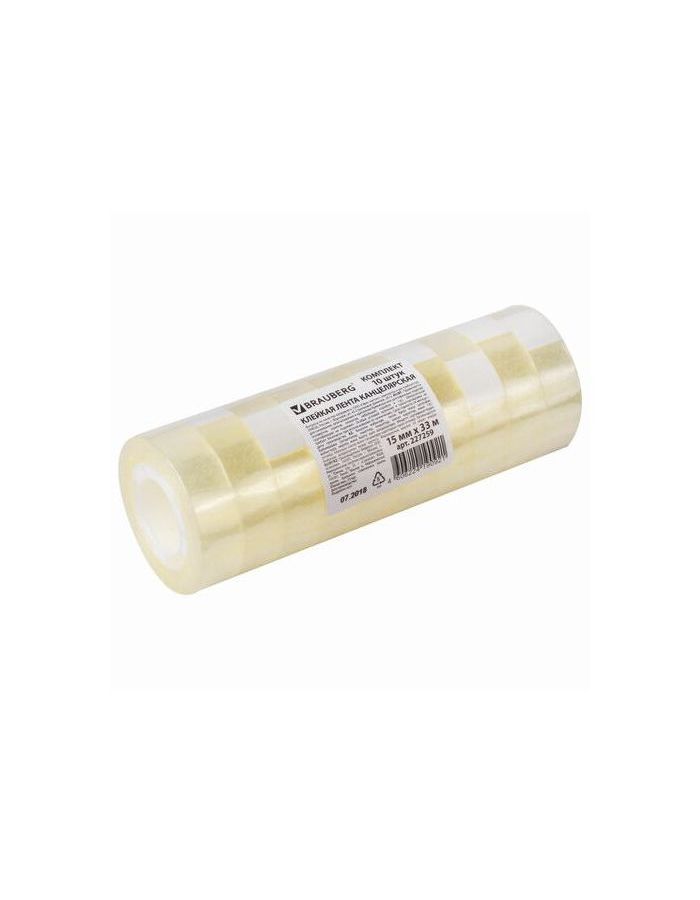 Клейкие ленты 15 мм х 33 м канцелярские BRAUBERG, комплект 10 шт., прозрачные, гарантированная длина, 227259
Клейкие ленты 15 мм х 33 м канцелярские BRAUBERG, комплект 10 шт., прозрачные, гарантированная длина, 227259