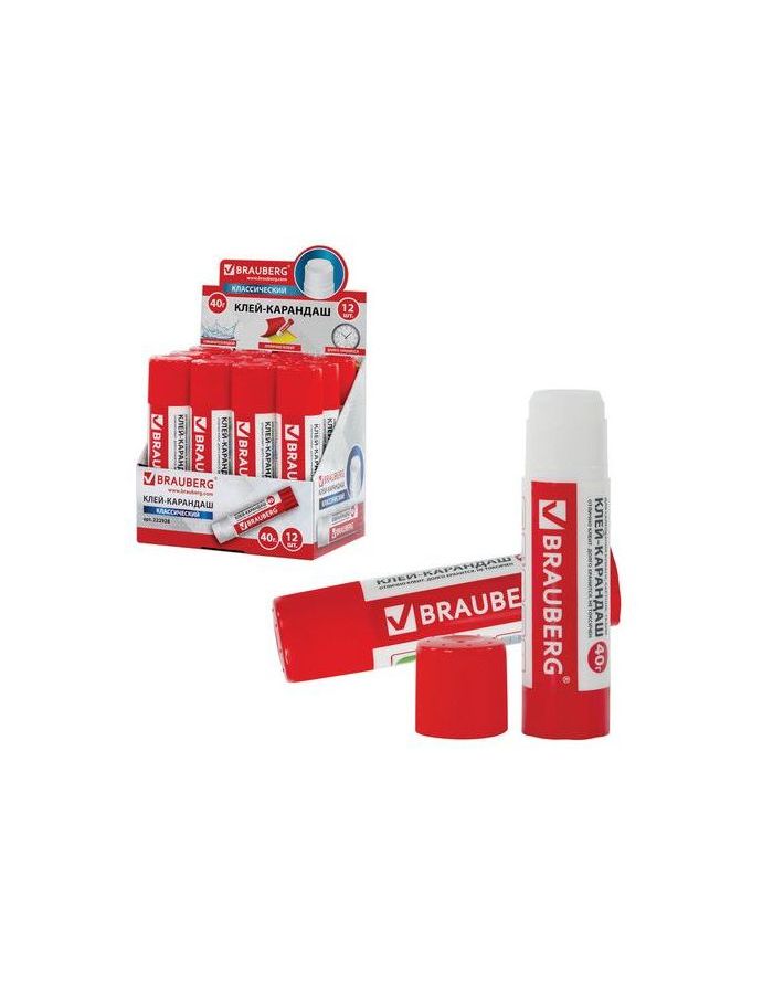 Клей-карандаш BRAUBERG, 40 г, 222928, (12 шт.)
Клей-карандаш BRAUBERG, 40 г, 222928, (12 шт.)