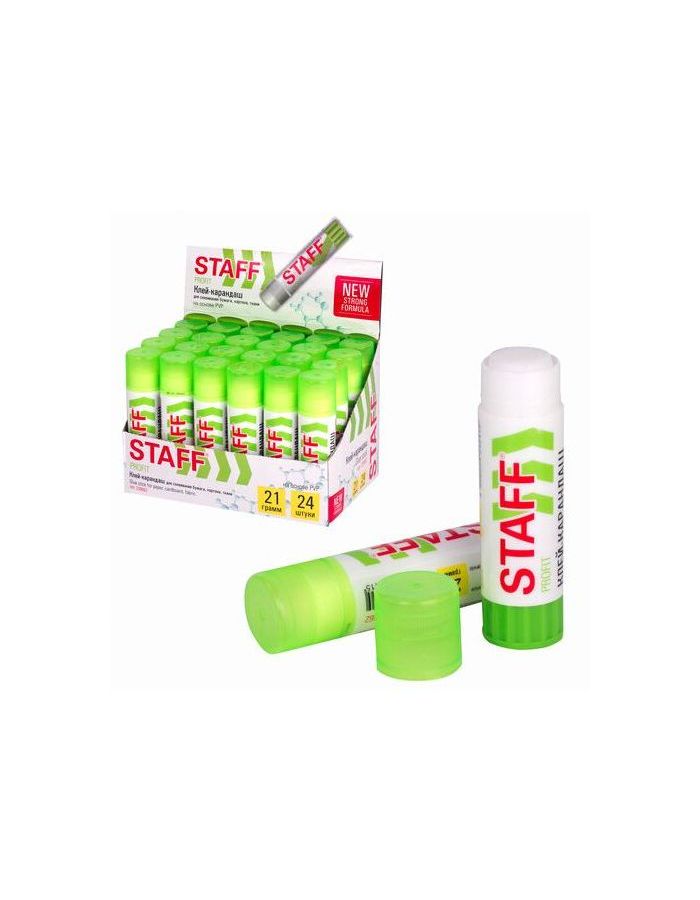 Клей-карандаш УСИЛЕННЫЙ STAFF Profit, 21 г, PVP-основа, 228662 (24 шт.)
Клей-карандаш УСИЛЕННЫЙ STAFF Profit, 21 г, PVP-основа, 228662 (24 шт.)