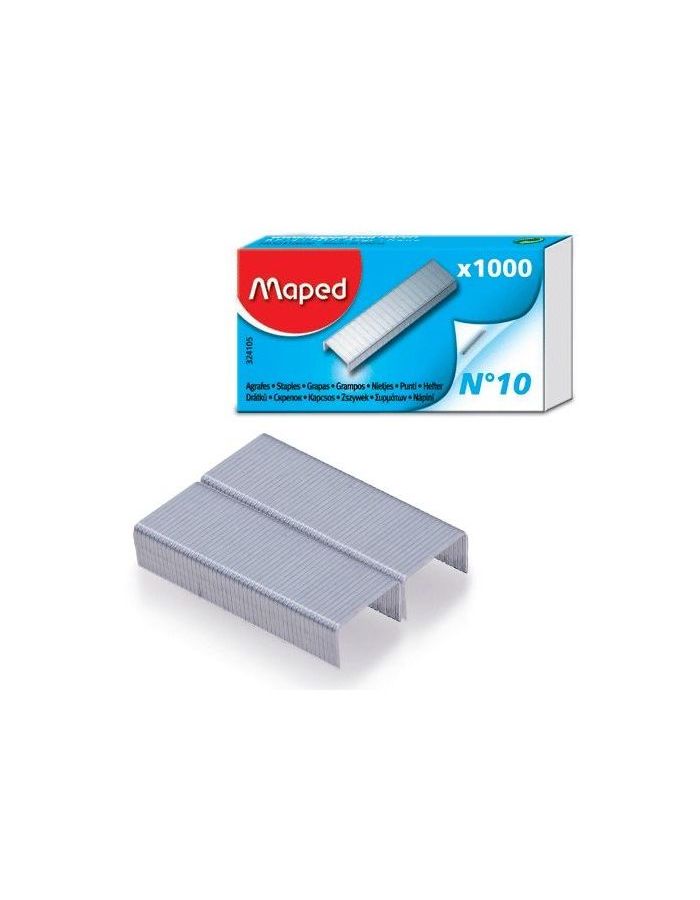Скобы для степлера №10, 1000 штук, MAPED (Франция), до 20 листов, 324105, (36 шт.)
Скобы для степлера №10, 1000 штук, MAPED (Франция), до 20 листов, 324105, (36 шт.)