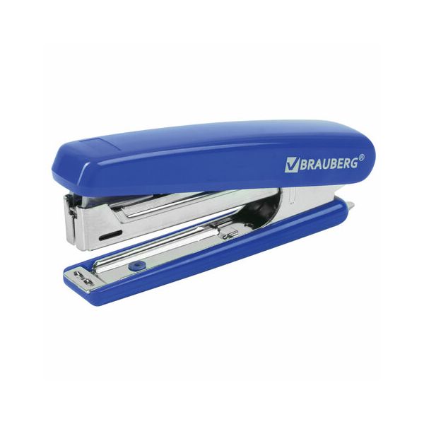 Степлер №10 BRAUBERG Classic, до 12 листов, с антистеплером, синий
Степлер №10 BRAUBERG Classic, до 12 листов, с антистеплером, синий