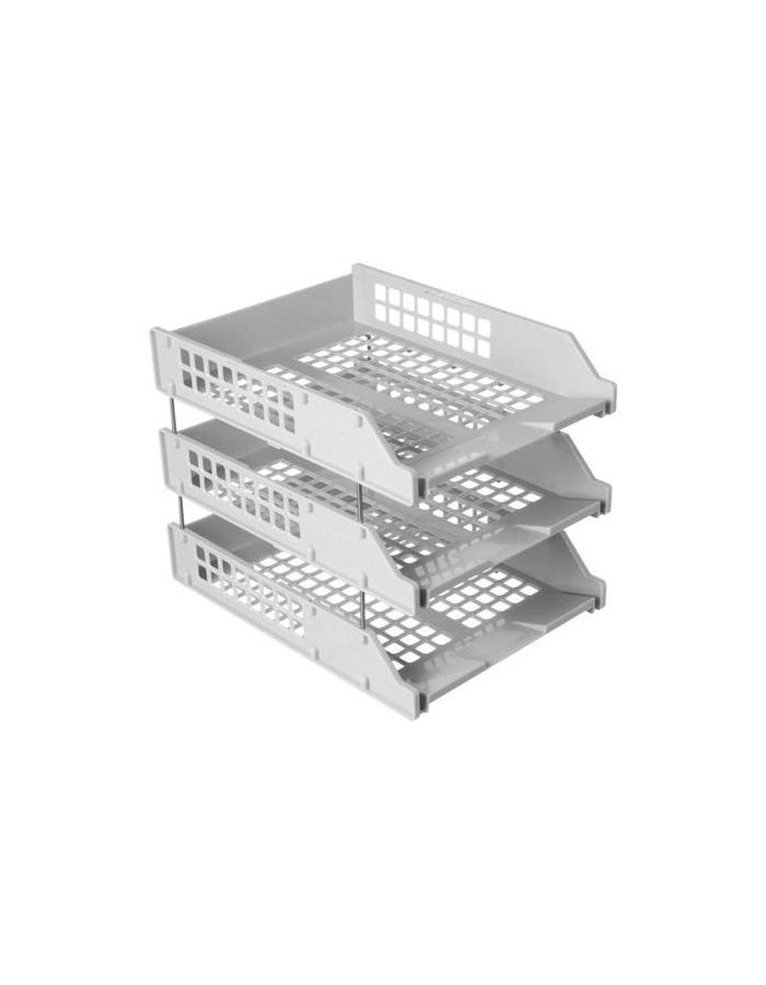 Лотки горизонтальные для бумаг, НАБОР 3 шт. (340х260х240 мм), на металлических стержнях, серые, СТАММ Strong, ЛТ111
Лотки горизонтальные для бумаг, НАБОР 3 шт. (340х260х240 мм), на металлических стержнях, серые, СТАММ Strong, ЛТ111