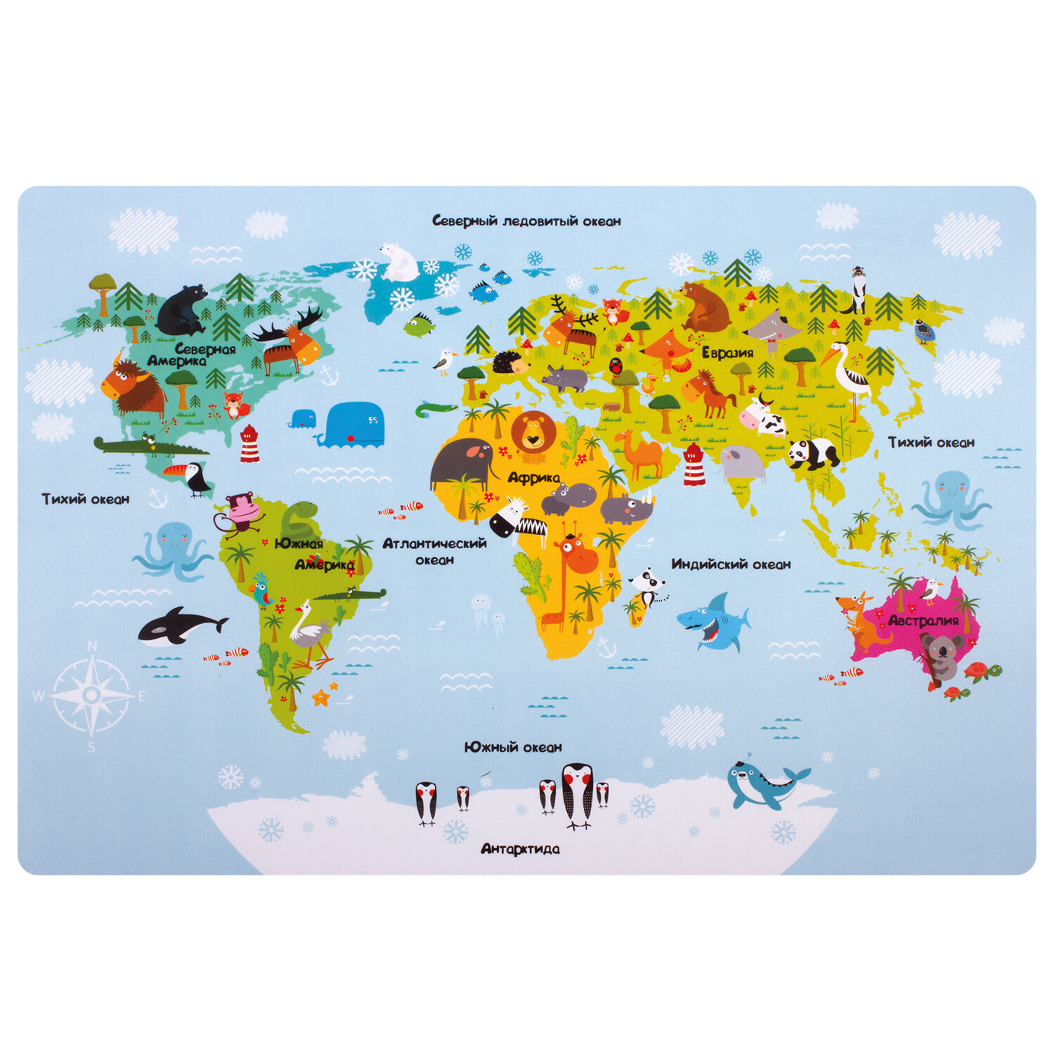 270403, (цена за 6 шт.) Настольное покрытие ПИФАГОР, А3+, пластик, 46x33 см, "Map", 270403
270403, (цена за 6 шт.) Настольное покрытие ПИФАГОР, А3+, пластик, 46x33 см, "Map", 270403