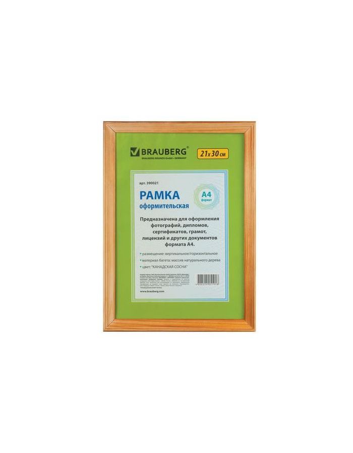 Рамка 21х30 см, дерево, багет 18 мм, BRAUBERG HIT, канадская сосна, стекло, 390021, (5 шт.)
Рамка 21х30 см, дерево, багет 18 мм, BRAUBERG HIT, канадская сосна, стекло, 390021, (5 шт.)