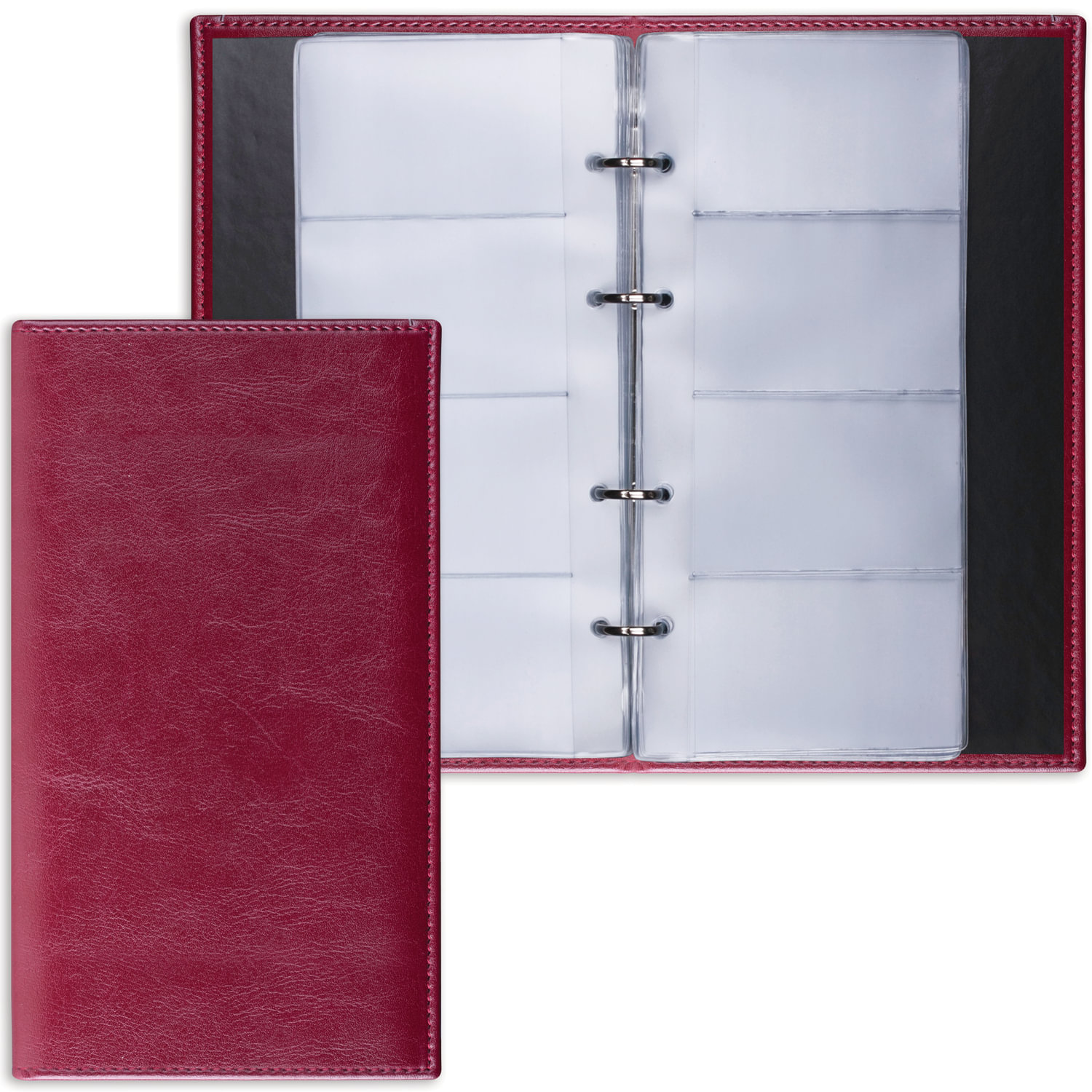 Визитница на кольцах BRAUBERG Imperial, на 240 визиток, под гладкую кожу, бордовая, 231665
Визитница на кольцах BRAUBERG Imperial, на 240 визиток, под гладкую кожу, бордовая, 231665