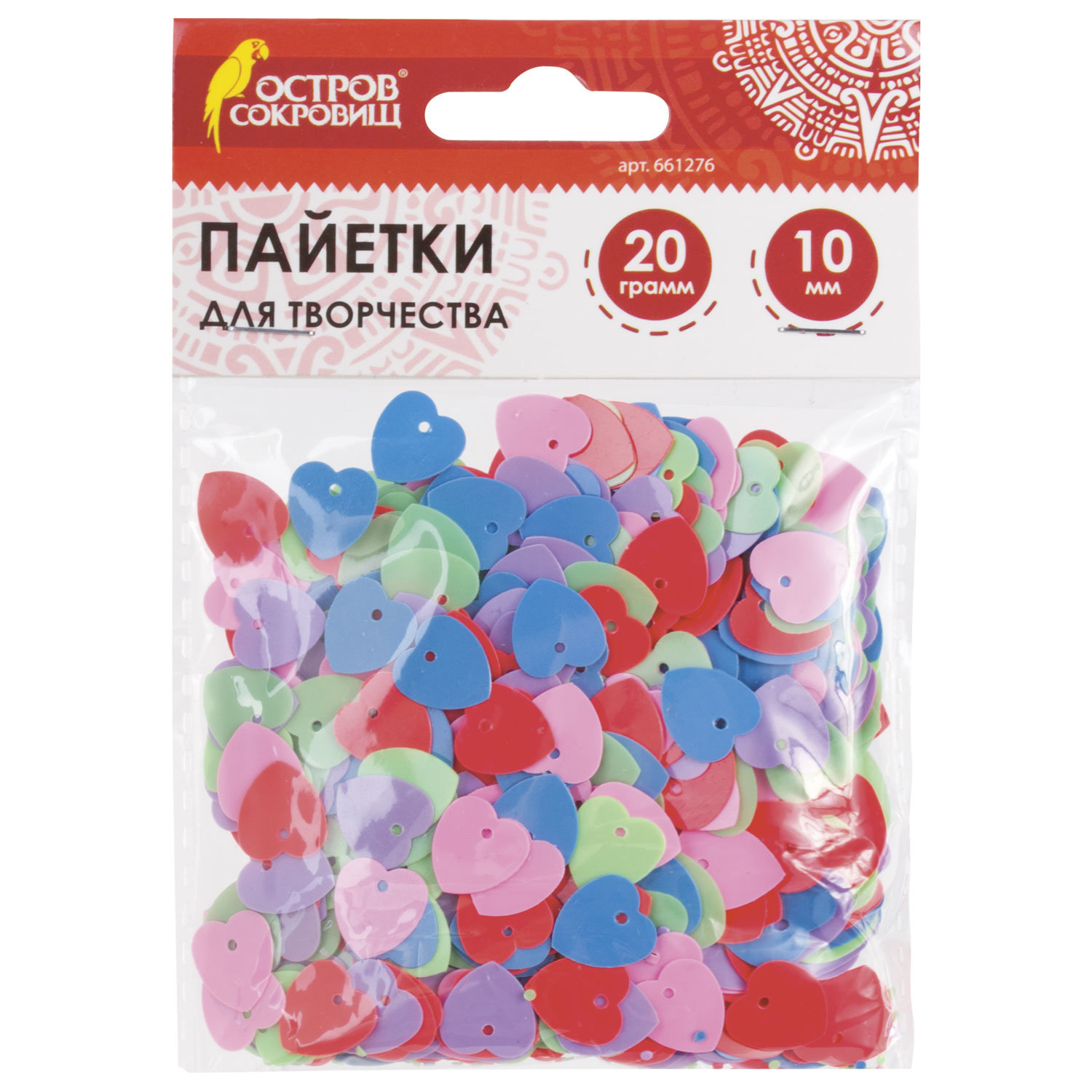 Пайетки для творчества Сердце, цвет пастель ассорти, 10 мм, 20 грамм, ОСТРОВ СОКРОВИЩ, 661276, (8 шт.)
Пайетки для творчества Сердце, цвет пастель ассорти, 10 мм, 20 грамм, ОСТРОВ СОКРОВИЩ, 661276, (8 шт.)