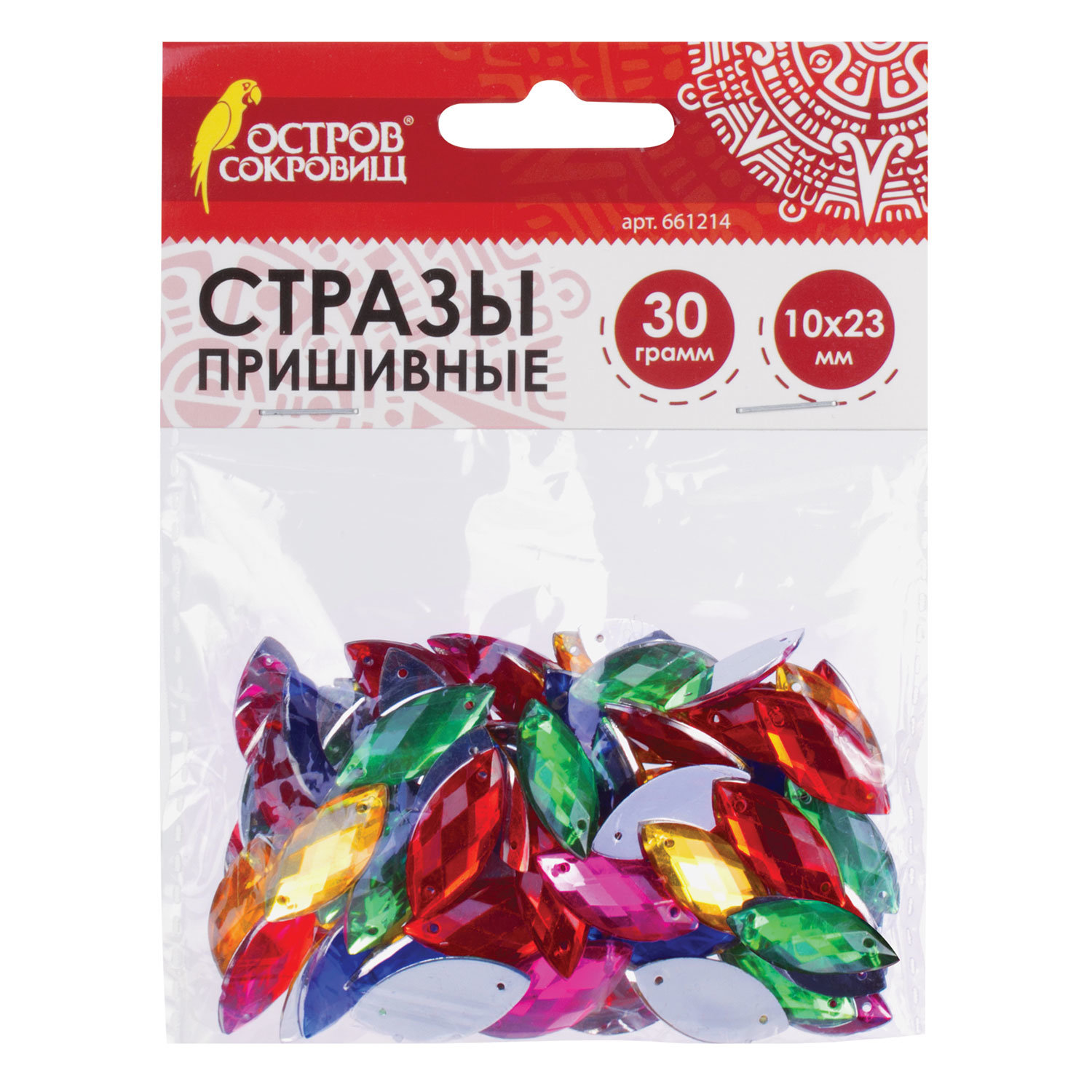 Стразы для творчества Лодочка, цвет ассорти, 10х23 мм, 30 грамм, ОСТРОВ СОКРОВИЩ, 661214, (8 шт.)
Стразы для творчества Лодочка, цвет ассорти, 10х23 мм, 30 грамм, ОСТРОВ СОКРОВИЩ, 661214, (8 шт.)