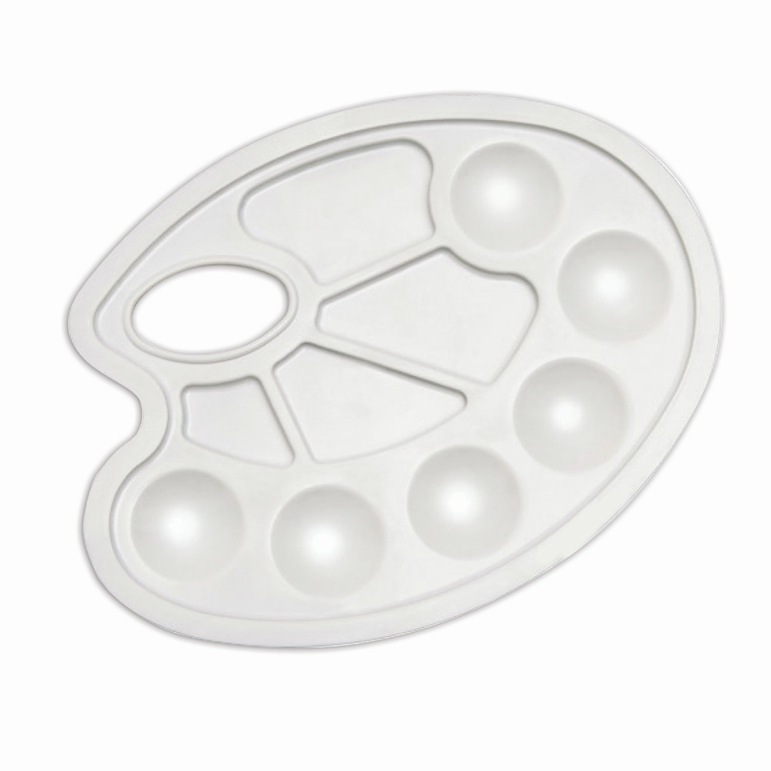 Палитра для рисования ПИФАГОР белая, овальная, 6 ячеек для красок и 4 ячейки для смешивания, (22 шт.)
Палитра для рисования ПИФАГОР белая, овальная, 6 ячеек для красок и 4 ячейки для смешивания, (22 шт.)