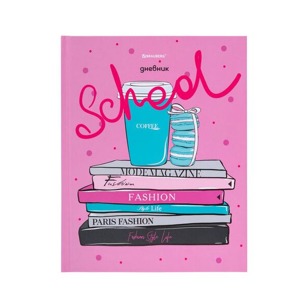 106414, Дневник 5-11 класс 48л, твердый, BRAUBERG, выборочный лак, с подсказом, Fashion, 106414
106414, Дневник 5-11 класс 48л, твердый, BRAUBERG, выборочный лак, с подсказом, Fashion, 106414