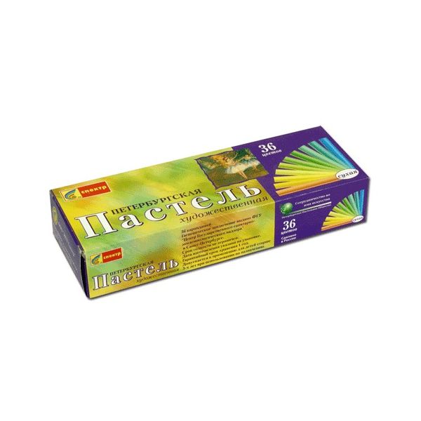 Пастель сухая художественная СПЕКТР Петербургская, 36 цветов, круглое сечение
Пастель сухая художественная СПЕКТР Петербургская, 36 цветов, круглое сечение