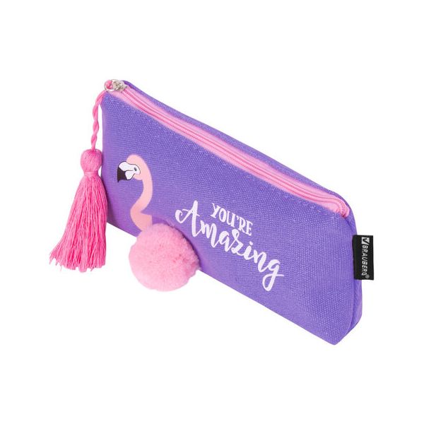 229001, Пенал-косметичка BRAUBERG, канвас с объемной аппликацией, Flamingo, 20*3*9 см
229001, Пенал-косметичка BRAUBERG, канвас с объемной аппликацией, Flamingo, 20*3*9 см