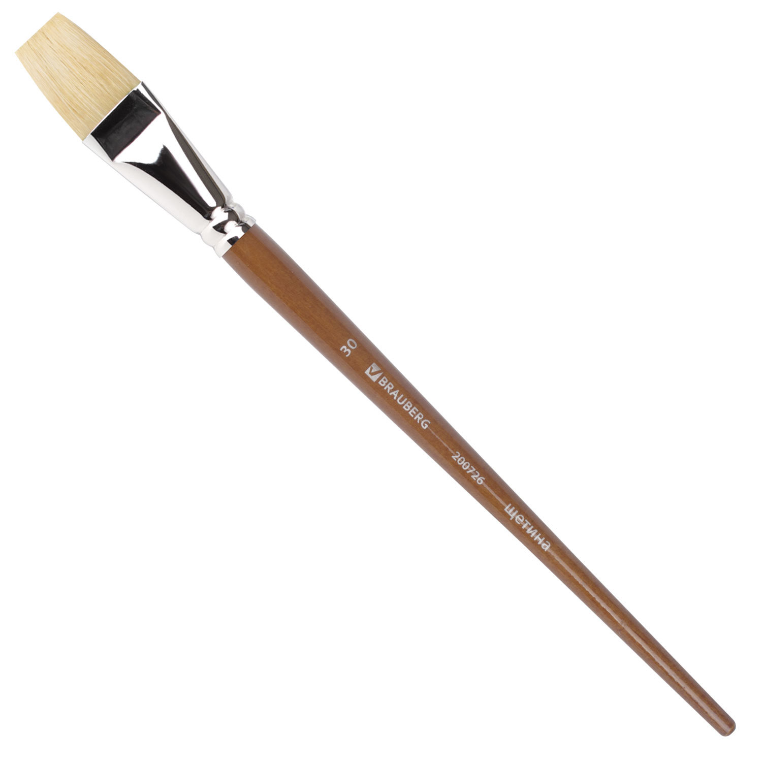 Кисть художественная профессиональная BRAUBERG ART CLASSIC, щетина, плоская, № 30, длинная ручка
Кисть художественная профессиональная BRAUBERG ART CLASSIC, щетина, плоская, № 30, длинная ручка