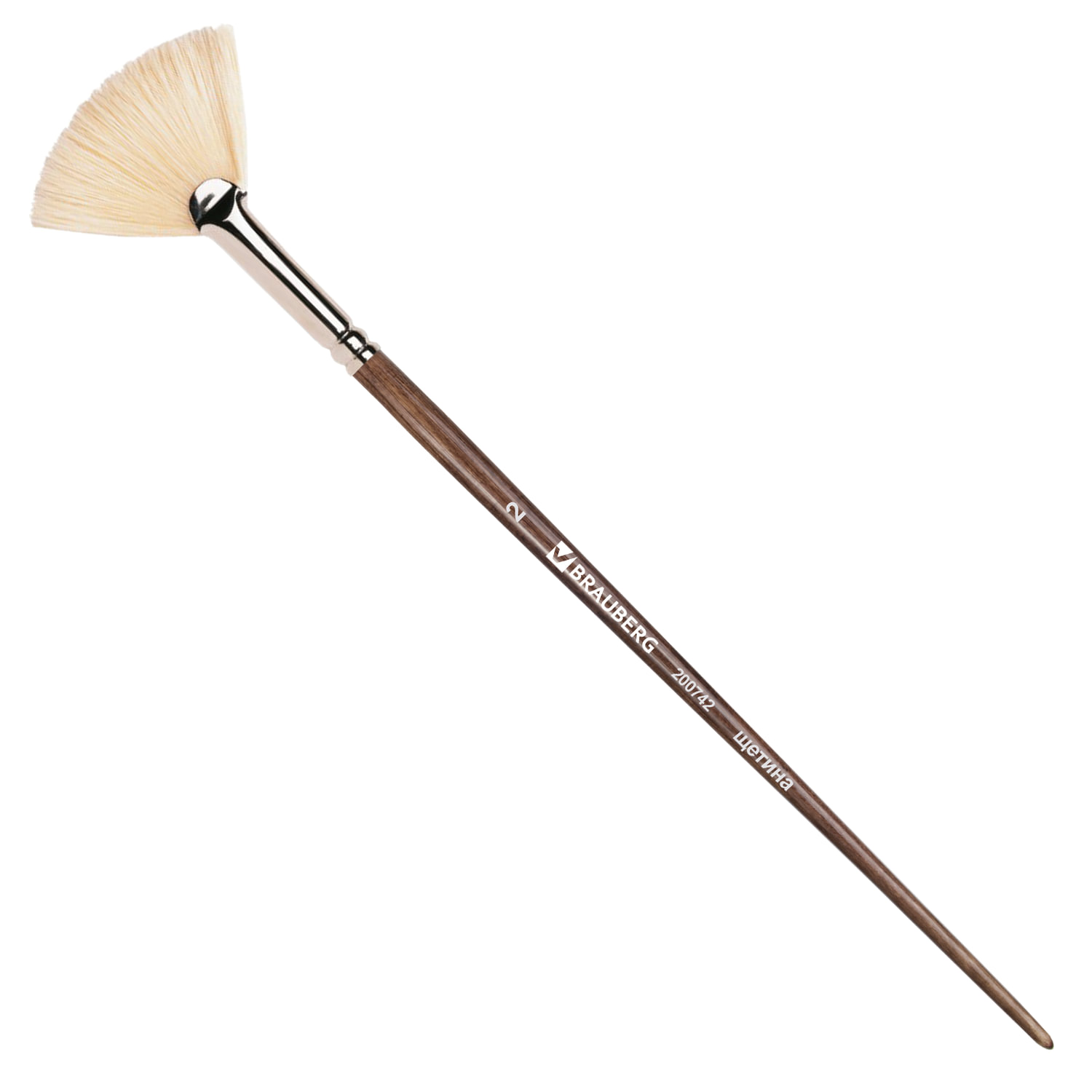 Кисть художественная профессиональная BRAUBERG ART CLASSIC, щетина, веерная, № 2, длинная ручка, (5 шт.)
Кисть художественная профессиональная BRAUBERG ART CLASSIC, щетина, веерная, № 2, длинная ручка, (5 шт.)