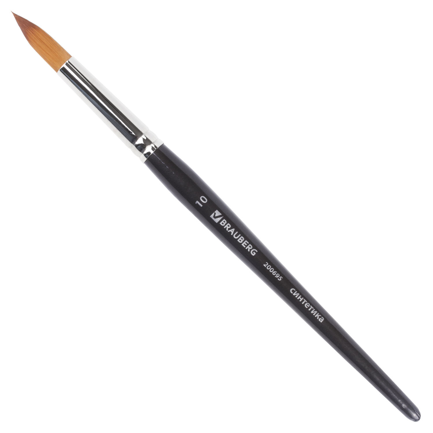 Кисть художественная профессиональная BRAUBERG ART CLASSIC, синтетика мягкая, под колонок, круглая, № 10, короткая ручка
Кисть художественная профессиональная BRAUBERG ART CLASSIC, синтетика мягкая, под колонок, круглая, № 10, короткая ручка