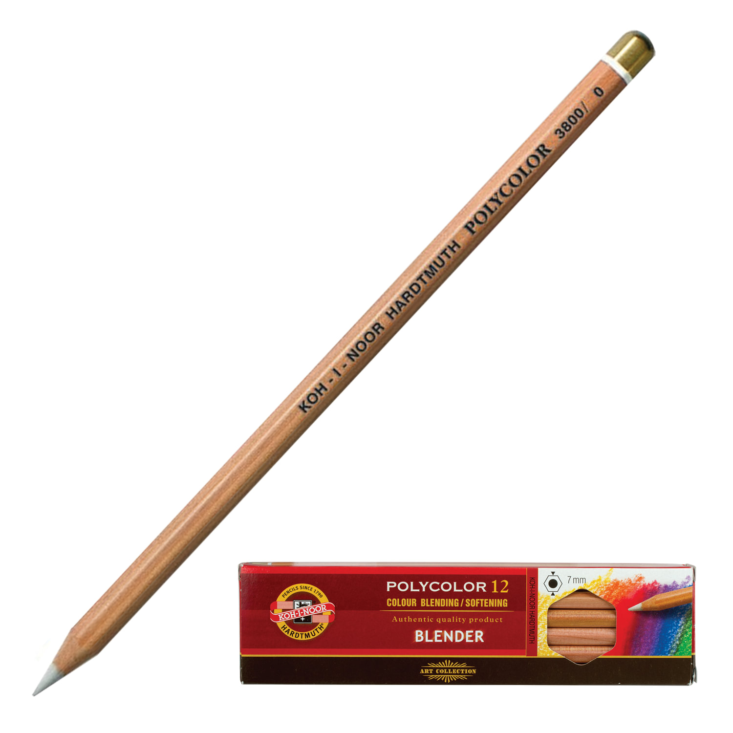 Карандаш-блендер KOH-I-NOOR, 1шт., Polycolor, белый, 3,8 мм, мягкий, заточенный, 3800000001KS, (12 шт.)
Карандаш-блендер KOH-I-NOOR, 1шт., Polycolor, белый, 3,8 мм, мягкий, заточенный, 3800000001KS, (12 шт.)
