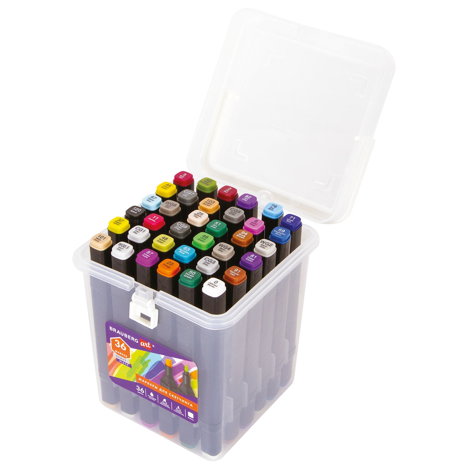 152129, Маркеры для скетчинга двусторонние BRAUBERG ART DEBUT "BLACK", НАБОР 36 шт., пластиковый кейс, 152129
152129, Маркеры для скетчинга двусторонние BRAUBERG ART DEBUT "BLACK", НАБОР 36 шт., пластиковый кейс, 152129