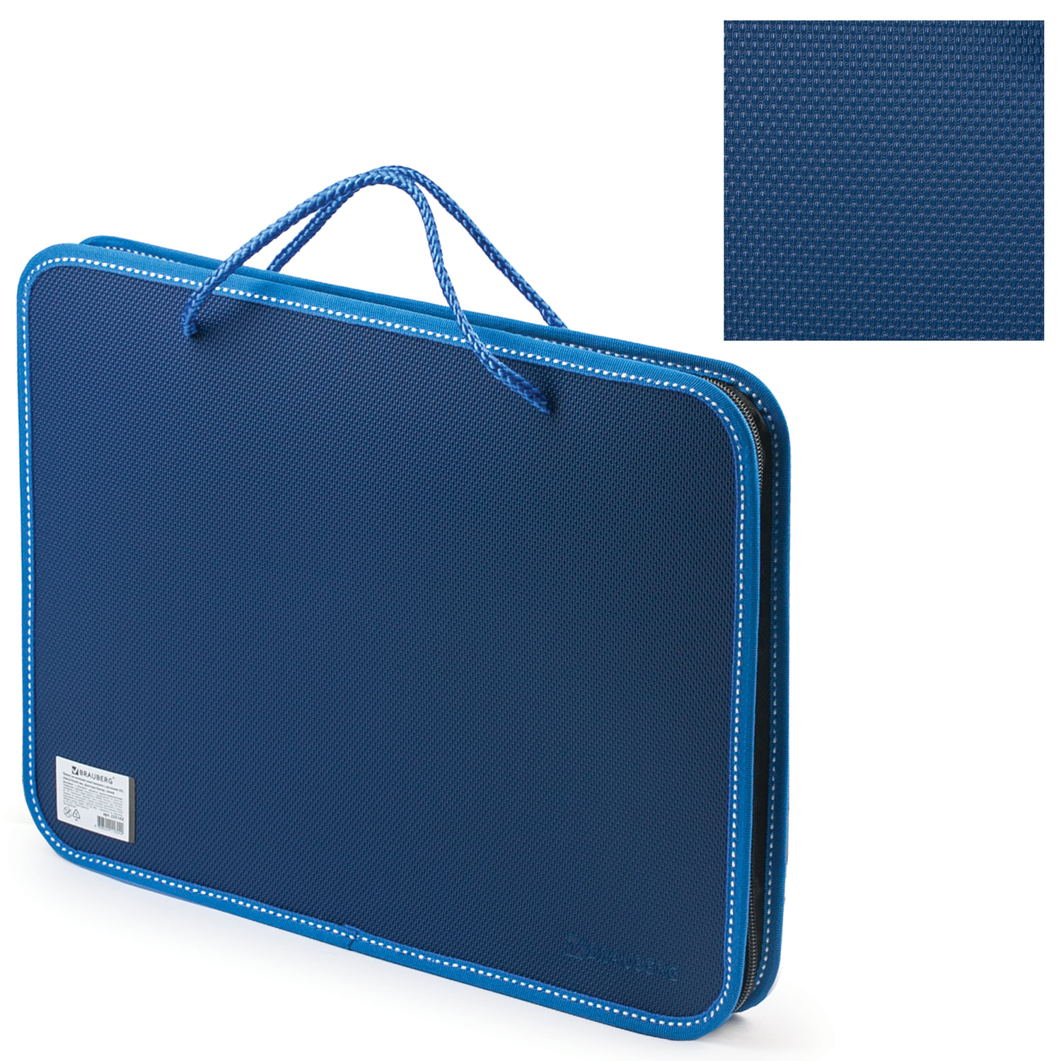 Папка на молнии пластиковая с ручками BRAUBERG, А4, 350х270х45 мм, фактура бисер, синяя, 225163
Папка на молнии пластиковая с ручками BRAUBERG, А4, 350х270х45 мм, фактура бисер, синяя, 225163