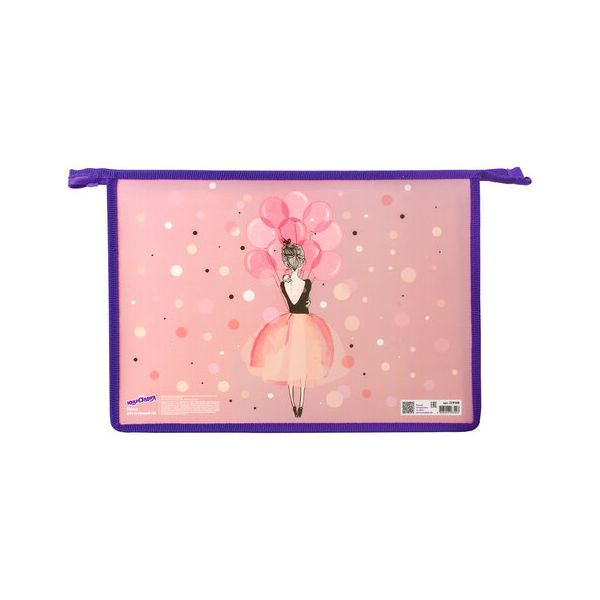 Папка для тетрадей ЮНЛАНДИЯ А4, 1 отделение, пластик, молния сверху, "Ballet", 229108
Папка для тетрадей ЮНЛАНДИЯ А4, 1 отделение, пластик, молния сверху, "Ballet", 229108