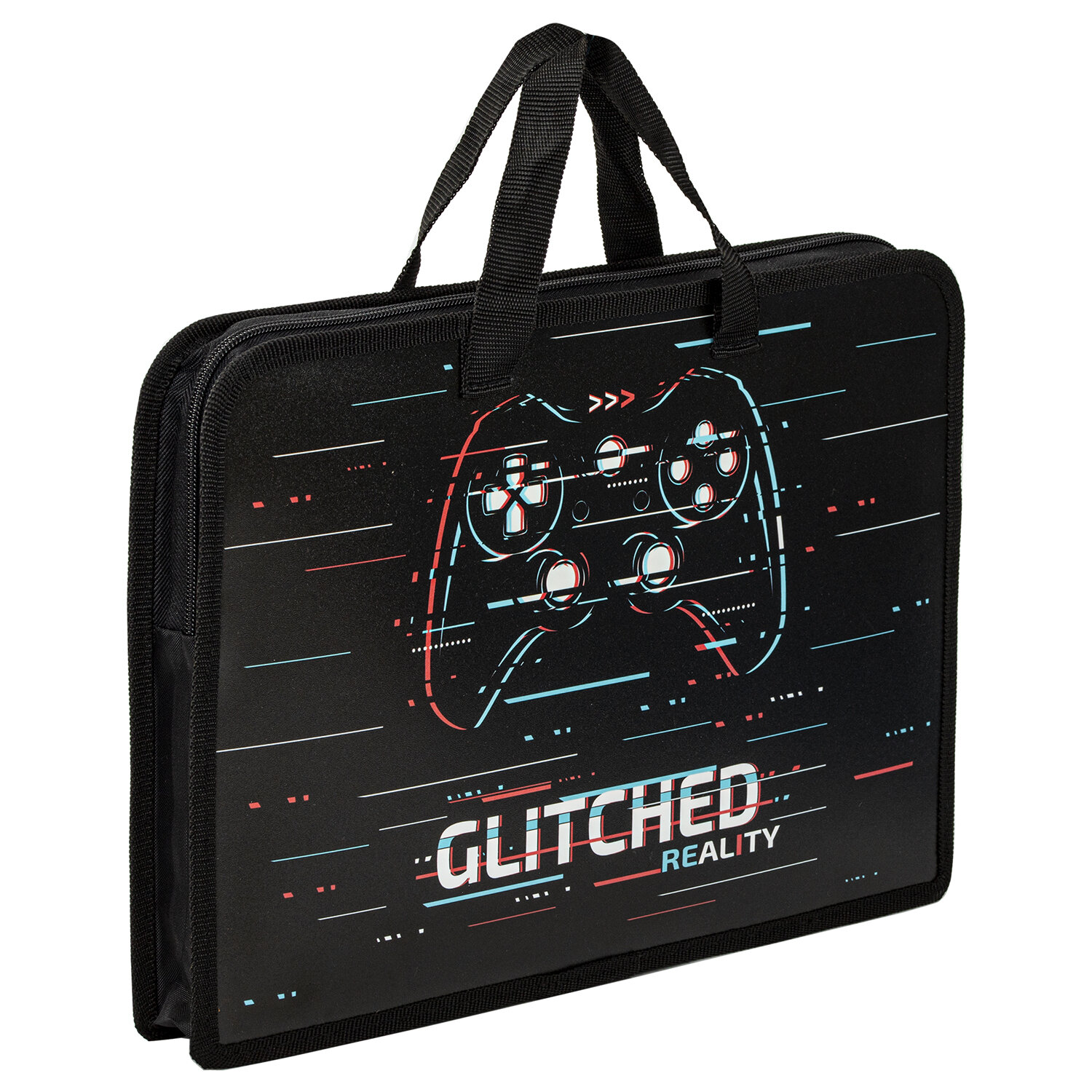 270948, Папка на молнии с ручками ЮНЛАНДИЯ А4, 1 отделение, пластик, ширина 40 мм, "Glitched", 270948
270948, Папка на молнии с ручками ЮНЛАНДИЯ А4, 1 отделение, пластик, ширина 40 мм, "Glitched", 270948