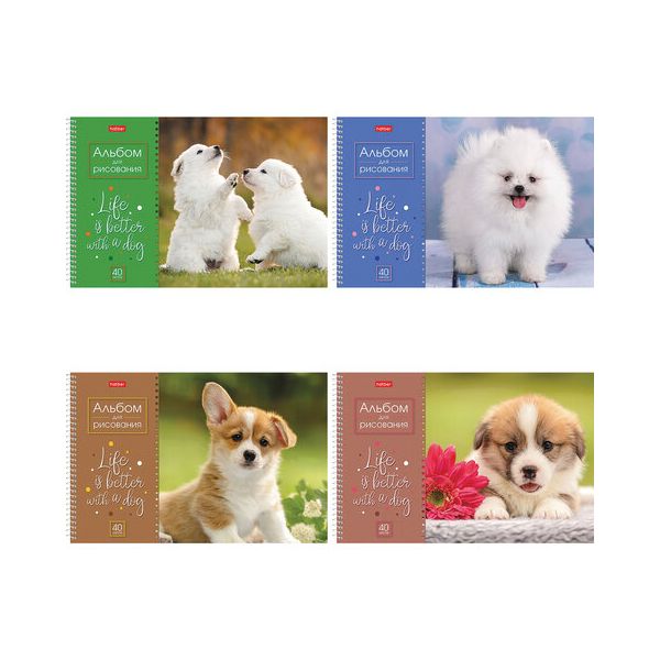 Альбом для рисования А4 40 л., спираль, обложка картон, HATBER, 205х290 мм, "Щенки" (4 вида в спайке), 40А4Всп (12 шт.)
Альбом для рисования А4 40 л., спираль, обложка картон, HATBER, 205х290 мм, "Щенки" (4 вида в спайке), 40А4Всп (12 шт.)