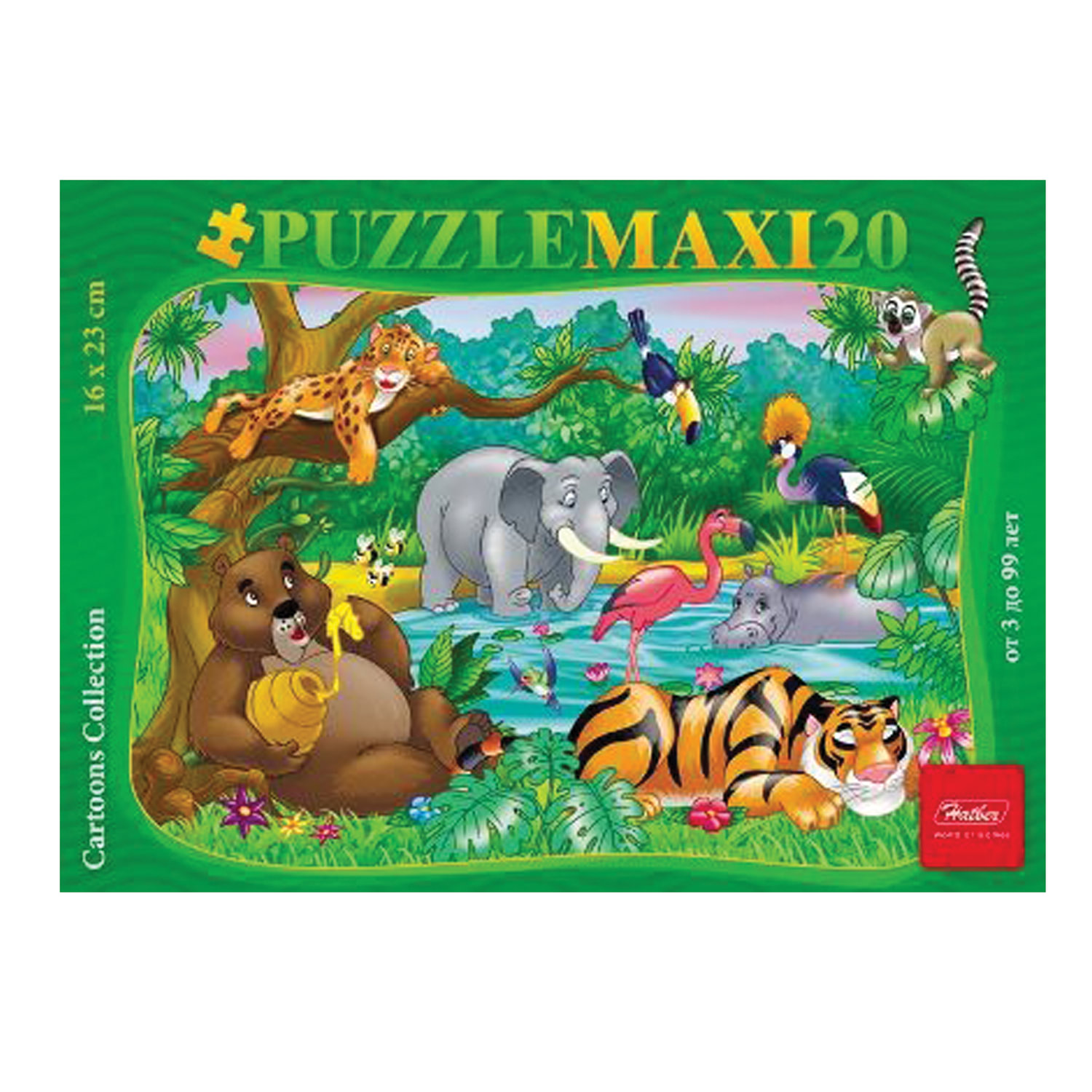 Пазл MAXI, 20 элементов, А5, Джунгли, 165х230 мм, 20ПЗ5 10711, U113790, (6 шт.)
Пазл MAXI, 20 элементов, А5, Джунгли, 165х230 мм, 20ПЗ5 10711, U113790, (6 шт.)