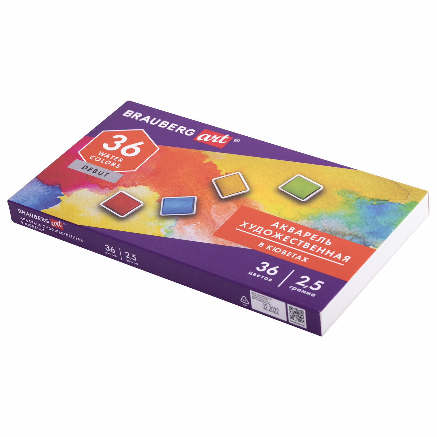 191779, Акварель художественная в кюветах НАБОР 36 цветов по 2,5 г, BRAUBERG ART DEBUT, 191779
191779, Акварель художественная в кюветах НАБОР 36 цветов по 2,5 г, BRAUBERG ART DEBUT, 191779