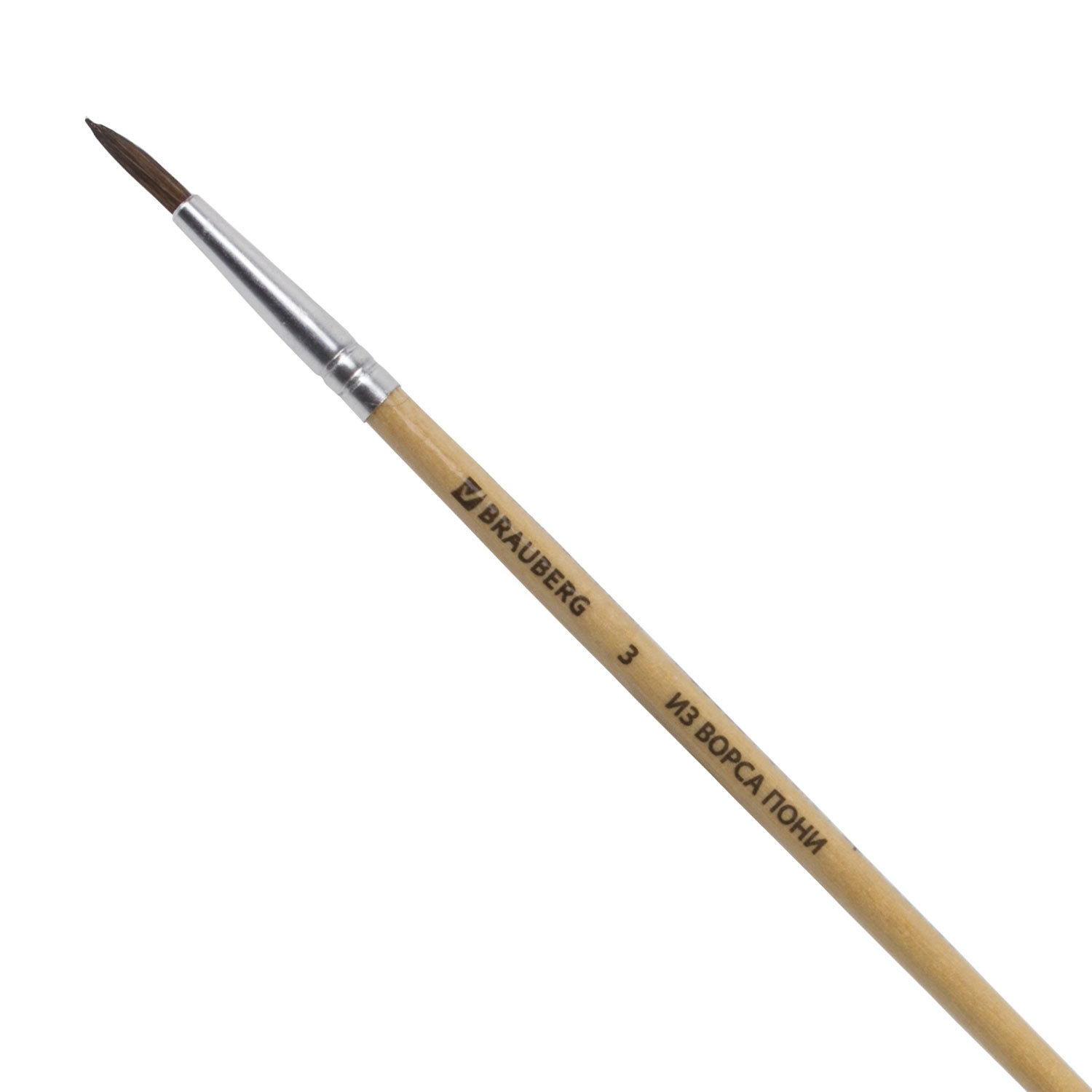 Кисть BRAUBERG, из ворса пони, круглая, № 3, 200189, (30 шт.)
Кисть BRAUBERG, из ворса пони, круглая, № 3, 200189, (30 шт.)
