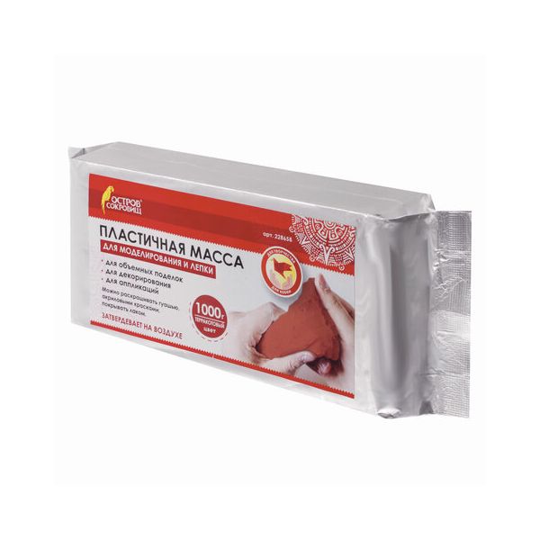 Паста (масса) для моделирования и лепки ОСТРОВ СОКРОВИЩ, самозатвердевающая, 1000 г, терракотовая, 228658
Паста (масса) для моделирования и лепки ОСТРОВ СОКРОВИЩ, самозатвердевающая, 1000 г, терракотовая, 228658