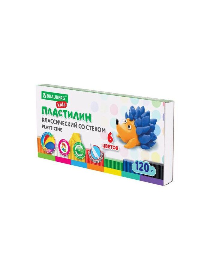 106435, Пластилин классический BRAUBERG KIDS, 6 цветов, 120 г, стек, ВЫСШЕЕ КАЧЕСТВО, 106435
106435, Пластилин классический BRAUBERG KIDS, 6 цветов, 120 г, стек, ВЫСШЕЕ КАЧЕСТВО, 106435
